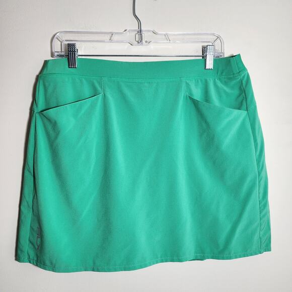 RLX Ralph Lauren green pleated back golf / tennis skort woman's size large - Picture 2 of 10